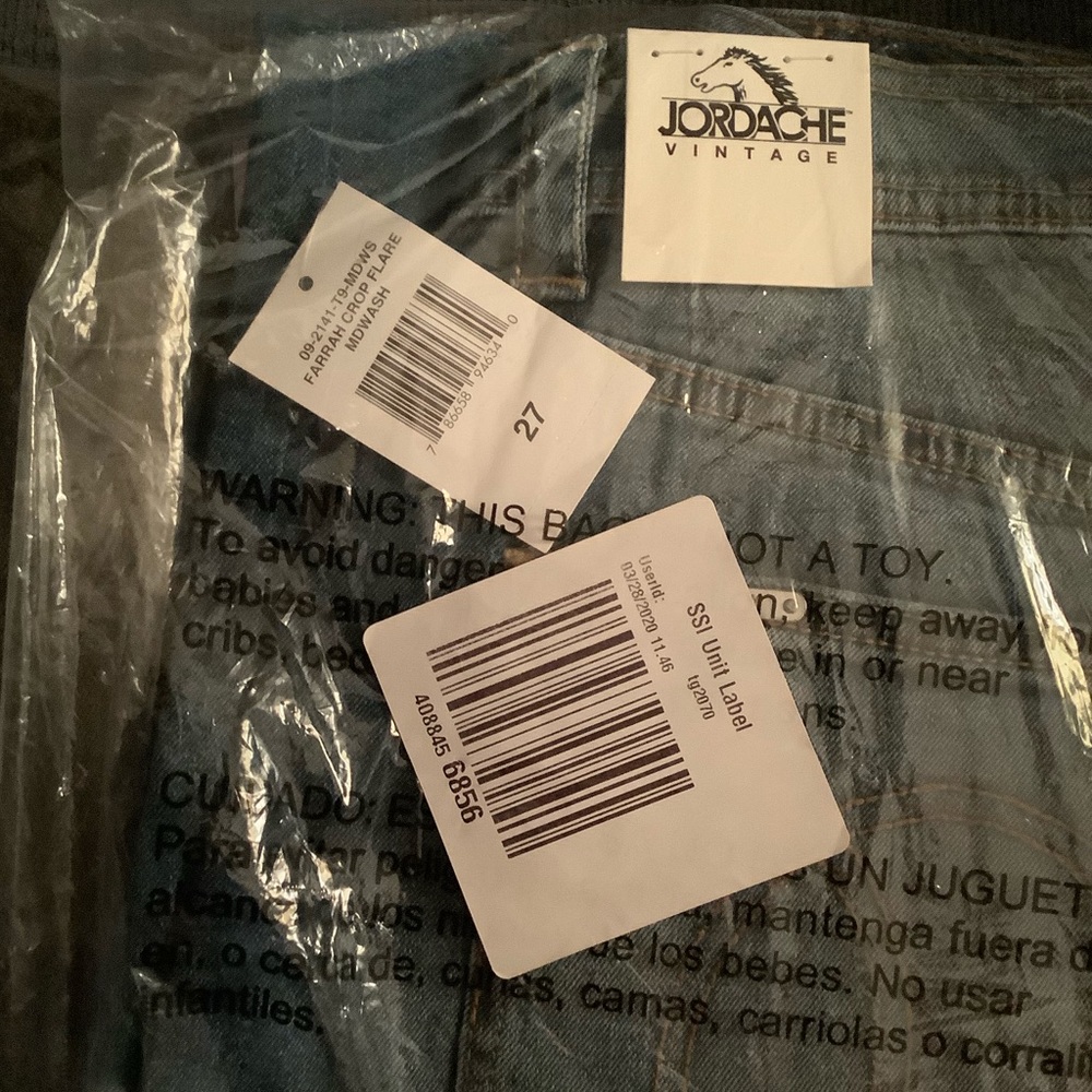 NWT Jordache vintage Farrah Crop Flare - Picture 14 of 14